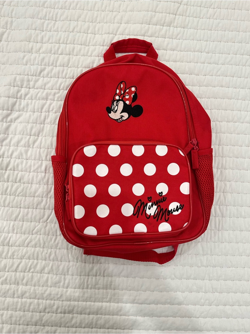 Disney Minnie Mouse Red Polka Dot Kids Backpack